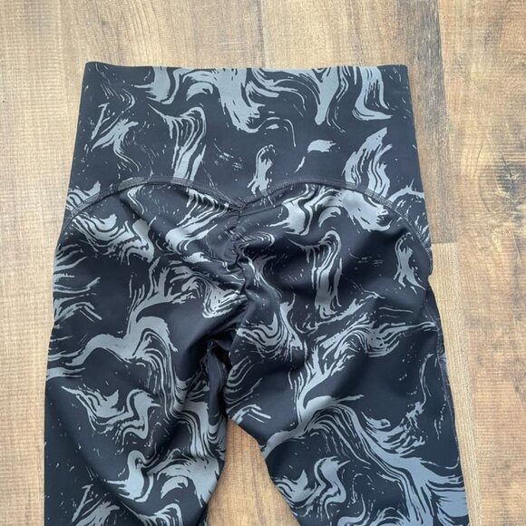Gymshark Women’s Black Gray Marble Scrunch Leggings S - Picture 6 of 7